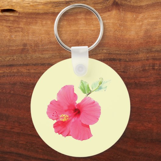  Hibiscus Sleutelhanger (Voorkant)
