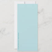 Hibiscus Starfish Destination Island Wedding Kaart (Achterkant)