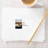 Hibiscus Sunrise Adresetiketten Etiket (Insitu)