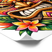 Hibiscus Sunset Tiki Poster (Hoek)
