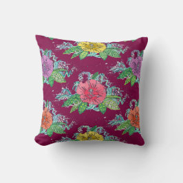 hibiscus surf berry kussen