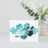 Hibiscus surf stijl briefkaart (Staand voorkant)