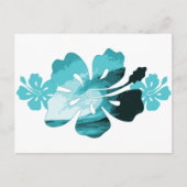 Hibiscus surf stijl briefkaart (Voorkant)