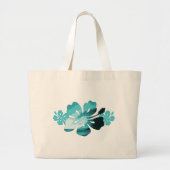 Hibiscus surf stijl grote tote bag (Voorkant)