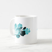 Hibiscus surf stijl koffiemok (Voorkant links)