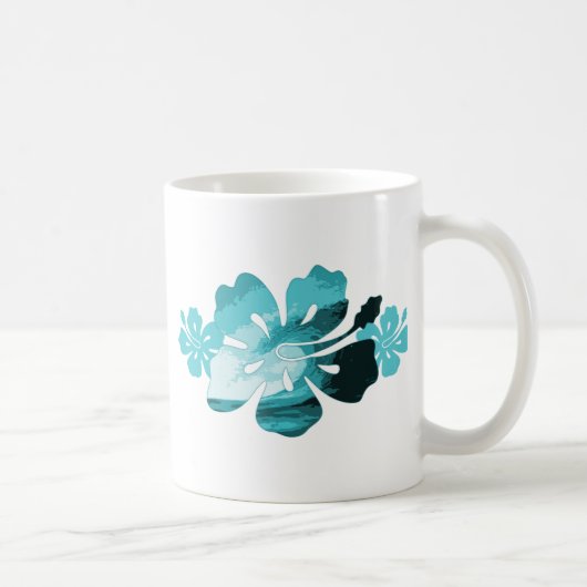 Hibiscus surf stijl koffiemok (Rechts)