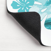 Hibiscus surf stijl muismat (Hoek)