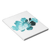 Hibiscus surf stijl notitieblok (Schuin)
