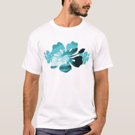 Hibiscus surf stijl t-shirt
