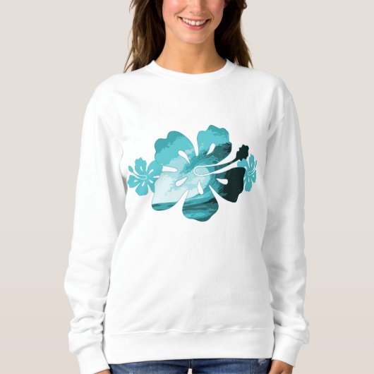 Hibiscus Surf Sweatshirt (Voorkant)