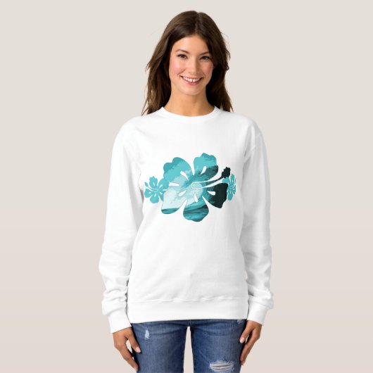 Hibiscus Surf Sweatshirt (Voorkant volledig)