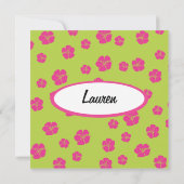 Hibiscus Surfboard Kaart (Achterkant)