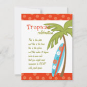 Hibiscus Surfboard Kaart (Voorkant)