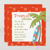 Hibiscus Surfboard Kaart (Voorkant / Achterkant)