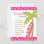 Hibiscus Surfboard Kaart (Voorkant)