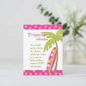 Hibiscus Surfboard Kaart (Staand voorkant)