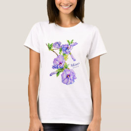 Hibiscus syriacus fijne kunst dames t-shirt