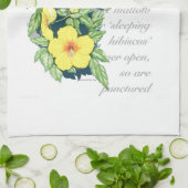 Hibiscus theedoek (Gevouwen)