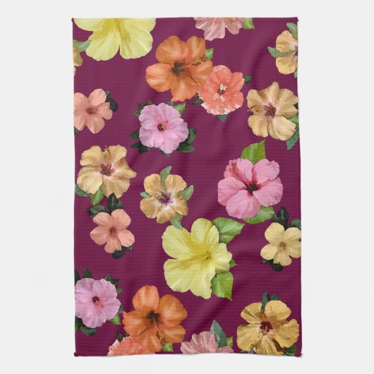 Hibiscus 🌺 theedoek (Verticaal)