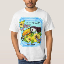 Hibiscus Toucan t-shirt