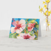 Hibiscus Triad Kaart (Gele Bloem)