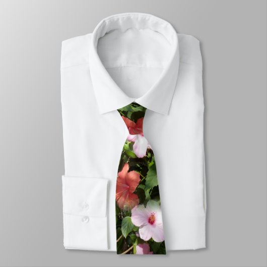 "Hibiscus Trio" Stropdas (Gebonden)