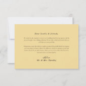 Hibiscus Tropical Floral Destination Wedding Bedankkaart (Achterkant)