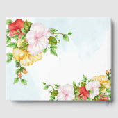 Hibiscus Tropical Floral Wedding Gastenboek (Achterkant)