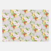 Hibiscus Tropical Floral Wedding Inpakpapier Vel (Voorkant 2)