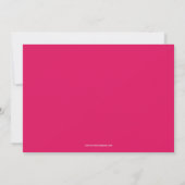 Hibiscus Tropical Hot Pink Weddenschap Save The Date (Achterkant)