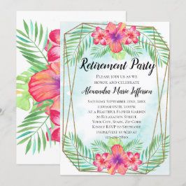 Hibiscus Tropical Luau Beach Pensioen Partij Kaart