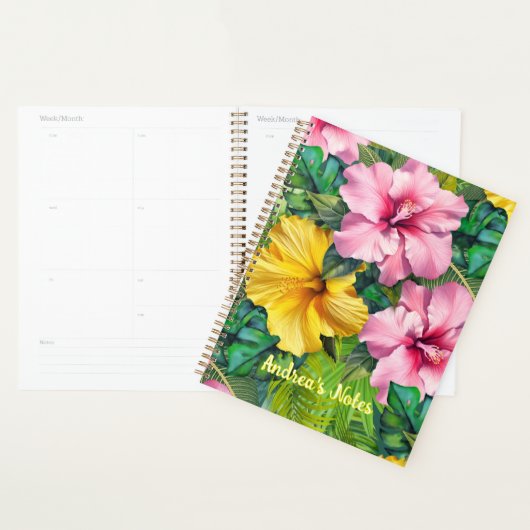 Hibiscus Tropical Nature Design Planner (Display)
