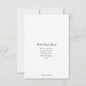 Hibiscus Tropical Note Card Bedankkaart (Achterkant)