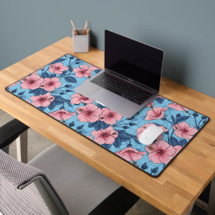 Hibiscus Tropisch Bloemmotief Bureaumat