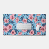 Hibiscus Tropisch Bloemmotief Bureaumat (Keyboard & Muis)