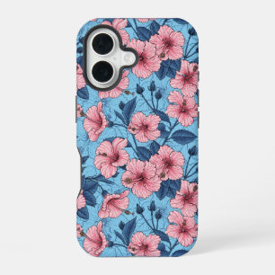 Hibiscus Tropisch Bloemmotief iPhone 16 Hoesje