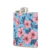Hibiscus Tropisch Bloempatroon Heupfles (Links)