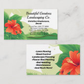Hibiscus Tropisch Landschap Gazonverzorging Landsc Visitekaartje (Voorkant / Achterkant)