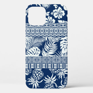 Hibiscus tropische bladeren hawaiian ornament wall Case-Mate iPhone case