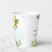 Hibiscus Tropische Bloem Bruiloft Papieren Bekers (Rechts)