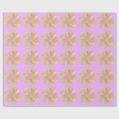Hibiscus tropische bloem cadeaupapier (Vlak)