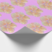 Hibiscus tropische bloem cadeaupapier (Hoek)