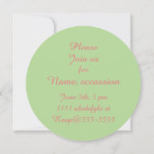 Hibiscus tropische bloem krans zomer kaart (Achterkant)