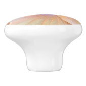 Hibiscus tropische bloem roze en gouden schattige  keramische knop (Zijkant)