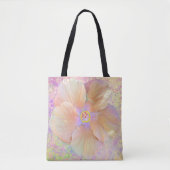 Hibiscus tropische bloem - roze goud schattig tote bag (Voorkant)