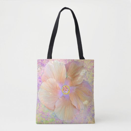 Hibiscus tropische bloem - roze goud schattig tote bag (Voorkant)