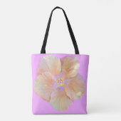 Hibiscus tropische bloem tote bag (Achterkant)