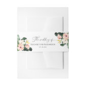 Hibiscus Tropische Bruiloft Uitnodiging Belly Band Uitnodigingen Wikkel (Voorkant Voorbeeld)