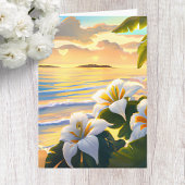 Hibiscus Tropische Verjaardag Kaart