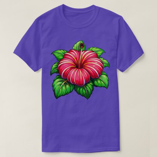 Hibiscus TShirt 19 (Design voorkant)
